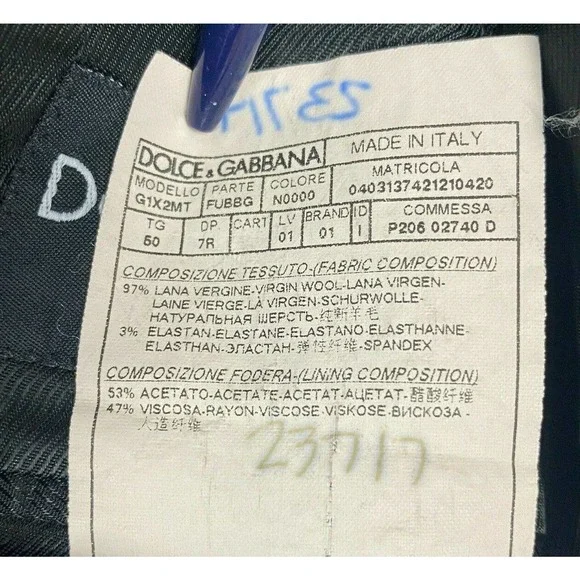 Dolce & Gabbana Black Men's Sport Coat Blazer - Picture 4 of 12